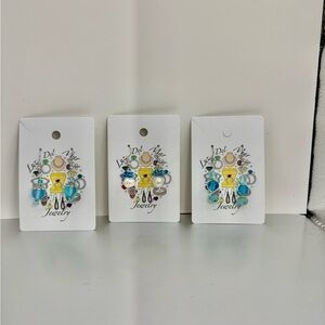 Handmade Vibrant Blue and Silver Earrings